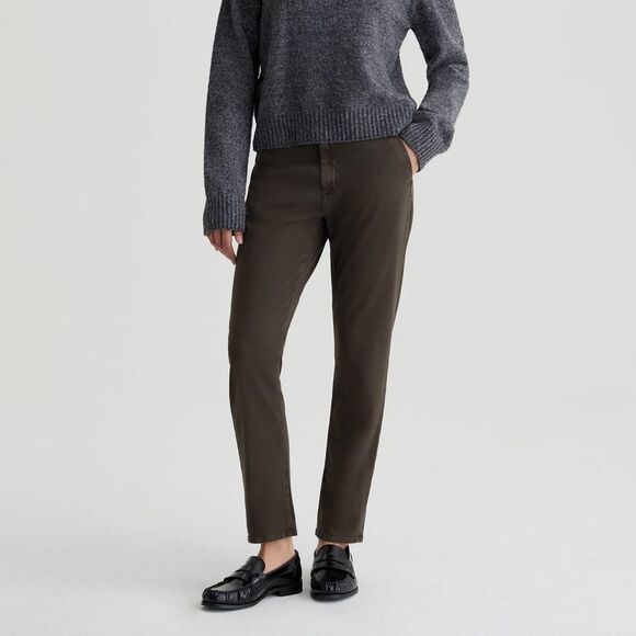 NWT AG Caden Tailored Trouser Pant in Sulfur Brown Stone Size 27